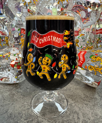 FUCK IT, IT'S CHRISTMAS PRINTED 513ml GOBLET GLASS