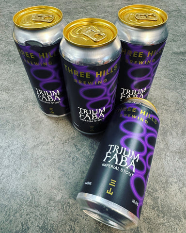 THREE HILLS BREWING. TRIUM FABA IMPERIAL STOUT 10% 440ml - The Beer Shelf