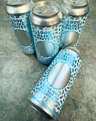 LOOK ALIKE CONTEST DOUBLE HAZY IPA WITH STRATA & CITRA 8.5% 1 PINT