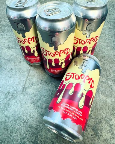 STOOPID WHITE CHOCOLATE RASPBERRY CHERRY COCONUT CREAM SMOOTHIE SOUR 6% 440ml