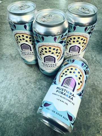 MUSTIKKA - PIIRAKKA FINNISH BLUEBERRY PIE MODERN SOUR 6.4% 440ml