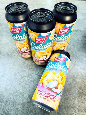 GELATO BANANA MANGO & OCONUT LASSI ICE CREAM SOUR 5.5% 500ml