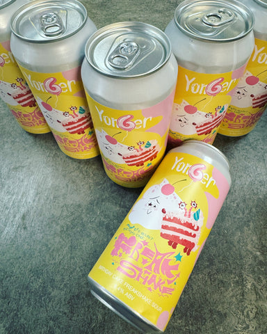 YONDER BREWING & BLENDING. RED VELVET BIRTHDAY CAKE FREAKSHAKE SOUR 8.4% 440ml - The Beer Shelf