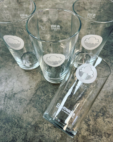 CLOUDWATER BREW CO. CLOUDWATER PINT GLASS 568ml - The Beer Shelf