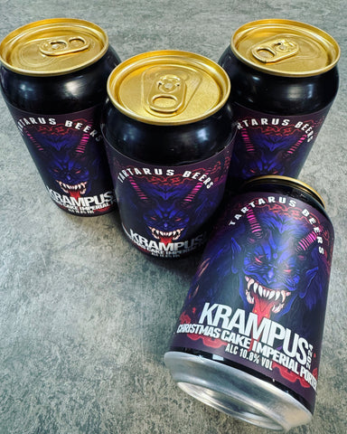 TARTARUS BEERS. KRAMPUS 2024 CHRISTMAS CAKE IMPERIAL PORTER 10% 330ml - The Beer Shelf