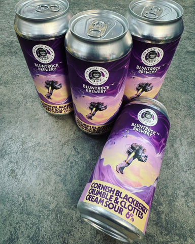 CORNISH BLACKBERRY CRUMBLE & CLOTTED CREAM SOUR 6% 440ml - The Beer Shelf