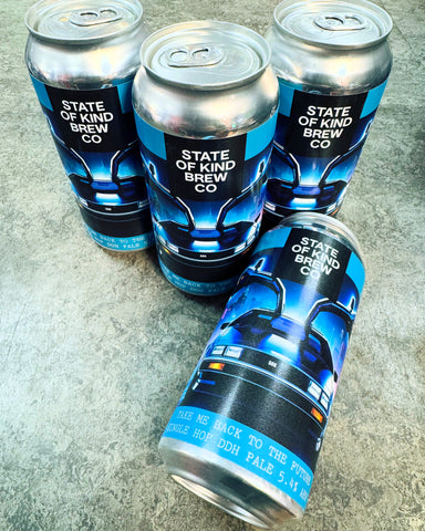 STATE OF KIND BREW CO. TAKE ME BACK TO THE FUTURE SINGLE HOP DDH PALE 5.4% 440ml - The Beer Shelf