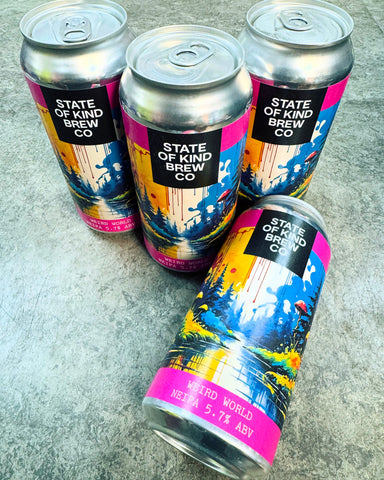 STATE OF KIND BREW CO. WEIRD WORLD NEIPA 5.7% 440ml - The Beer Shelf