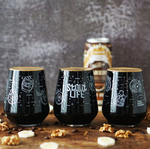 THE CRAFT DAIRIES STOUT LIFE GLASS